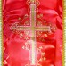 КО2037 Комплект ритуальный "Стеганный атлас с крестом"